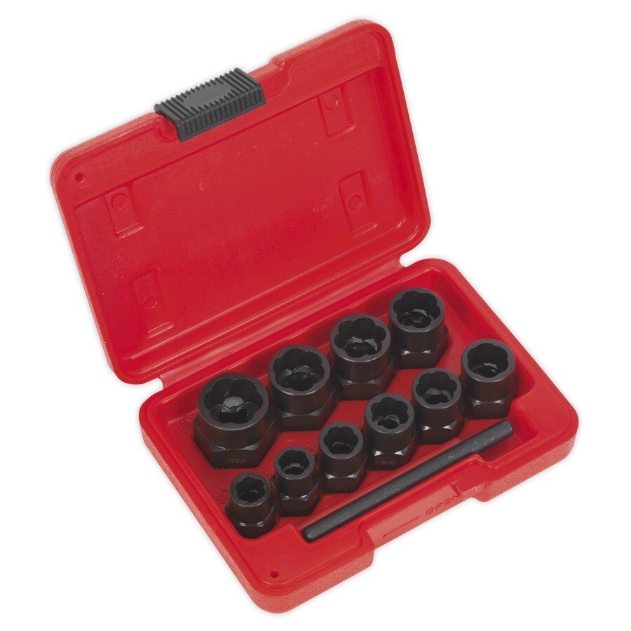 Sealey AK8184 Bolt Extractor Set 11pc 3/8"Sq Drive or Spanner