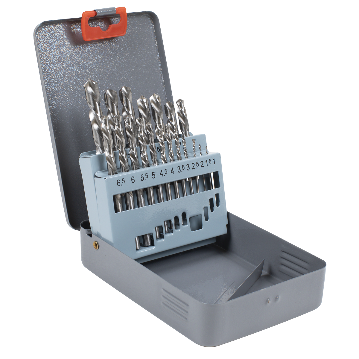 Sealey AK8190 Left-Hand Spiral Drill Bit Set 19pc