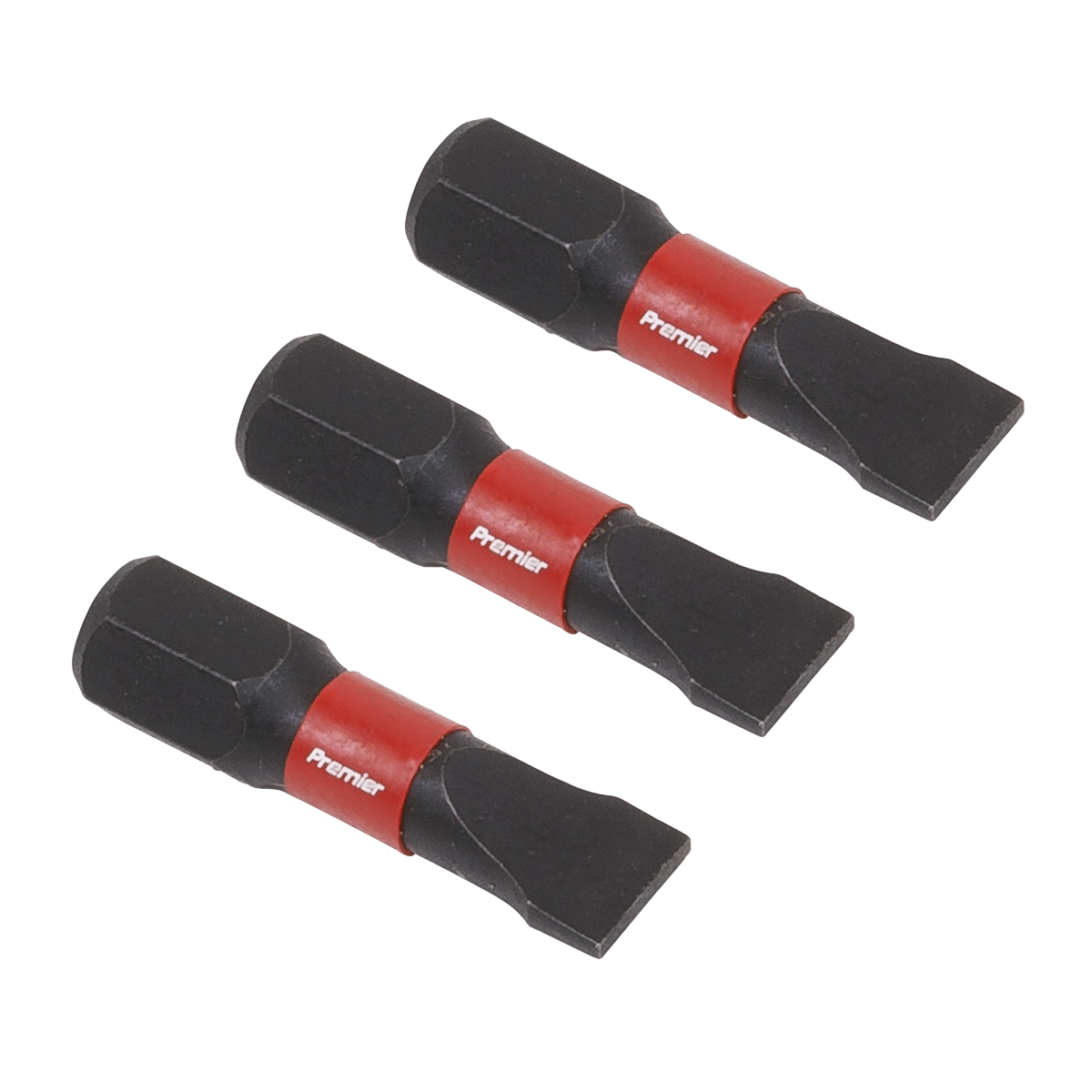 Sealey AK8203 Slotted 6.5mm Impact Power Tool Bits 25mm - 3pc