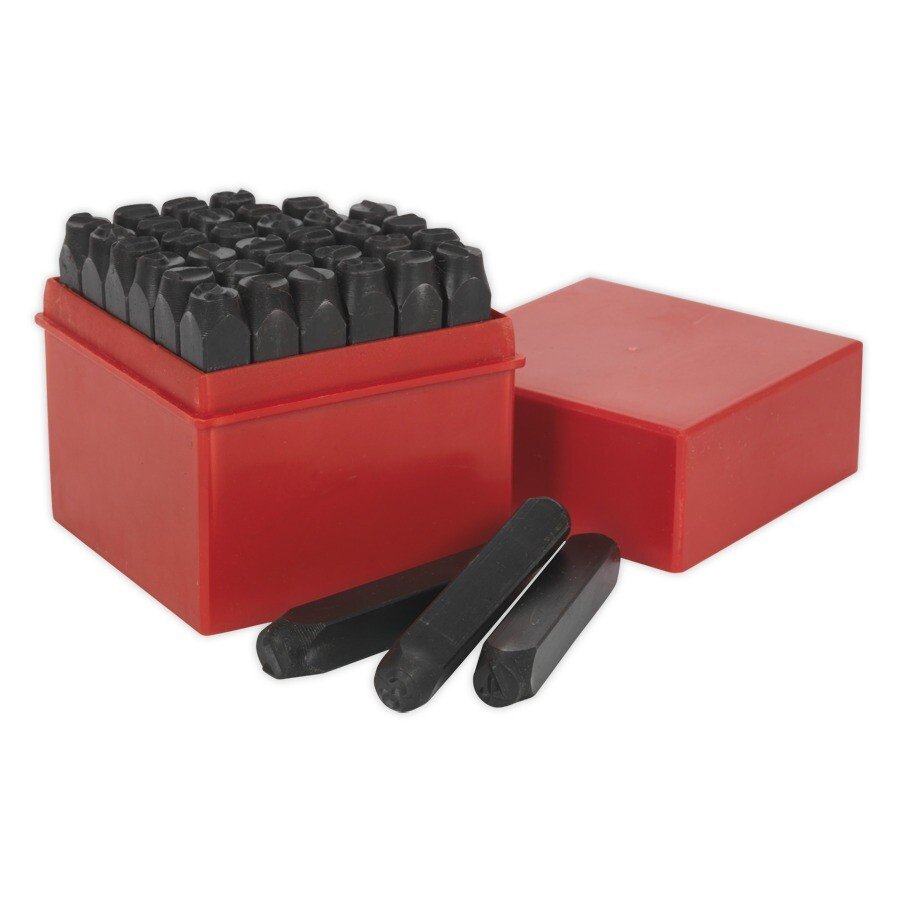 Sealey AK8297 Letter & Number Punch Set 36pc 8mm