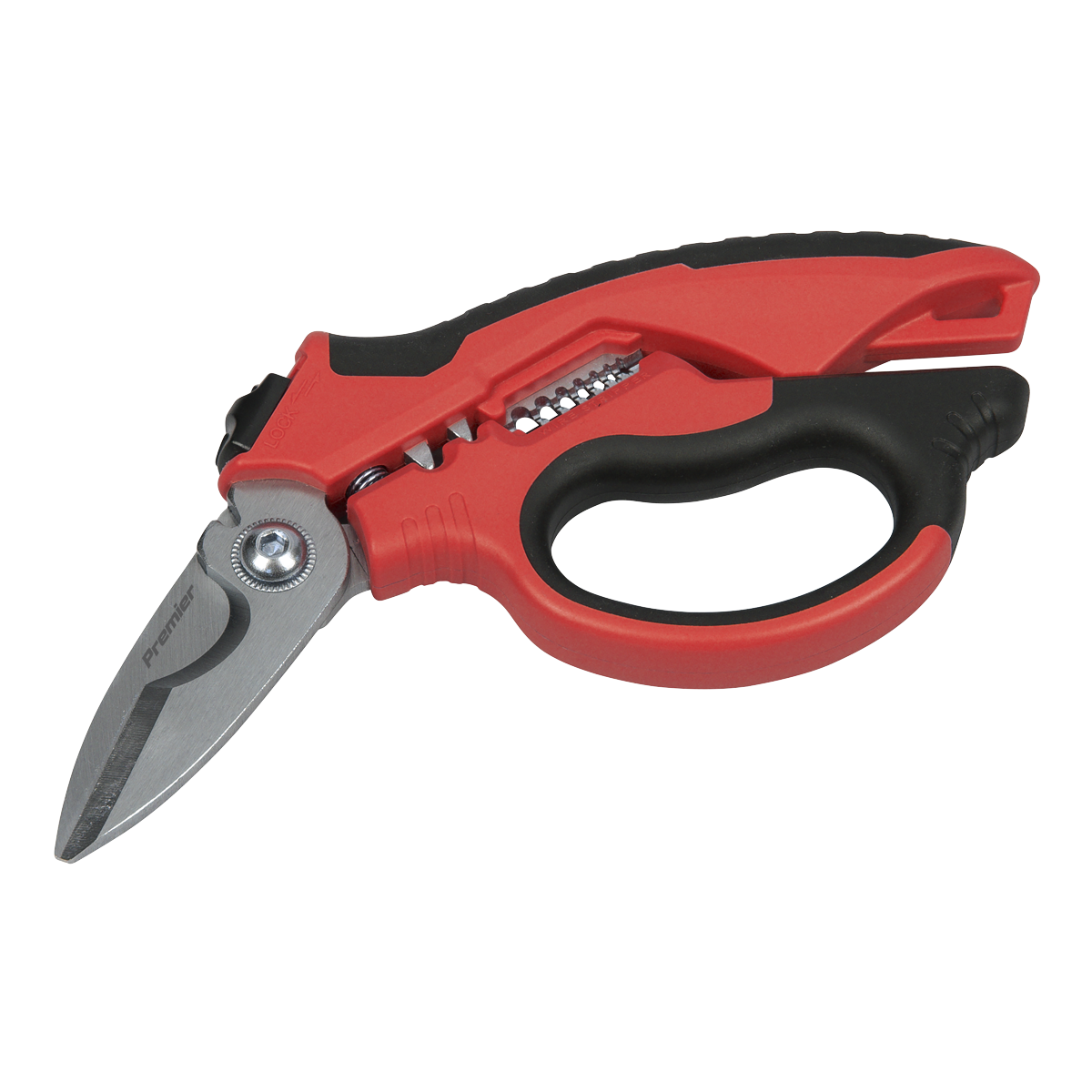 Sealey AK8527 Heavy-Duty Electrician's Angled Shears 200mm 3-In-1