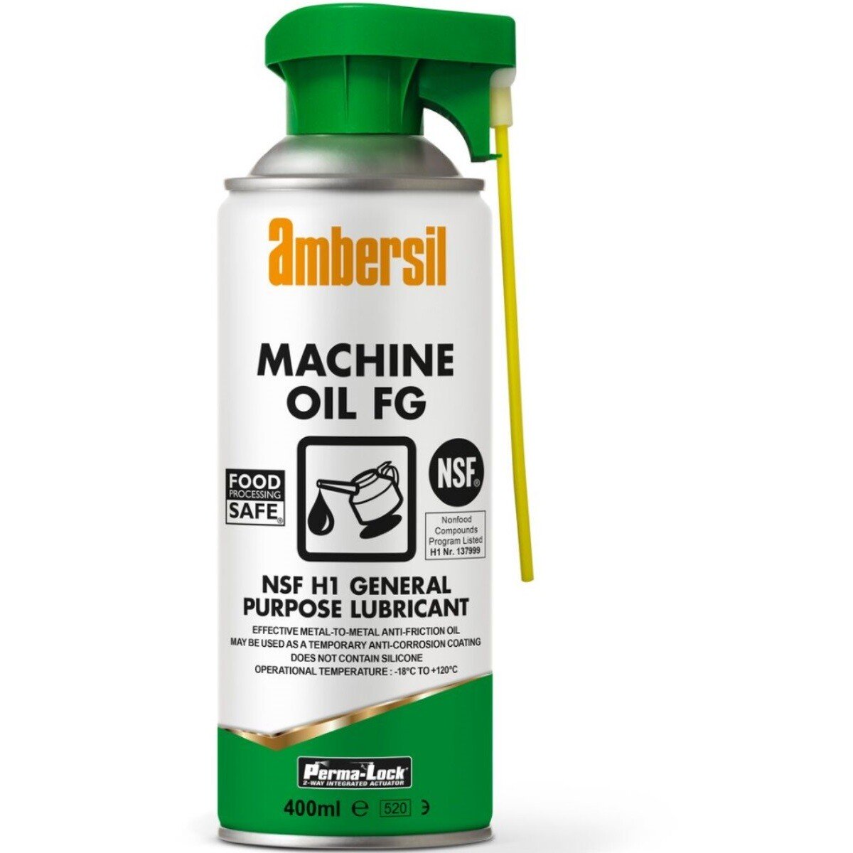 Ambersil 30247-AA Machine Oil FG NSF H1 General Purpose Lubricant 400ml x Twelve (Pack of 12)