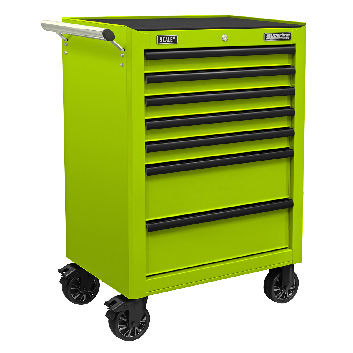 Sealey AP26479THV Rollcab 7 Drawer with Ball-Bearing Slides - Green/Black