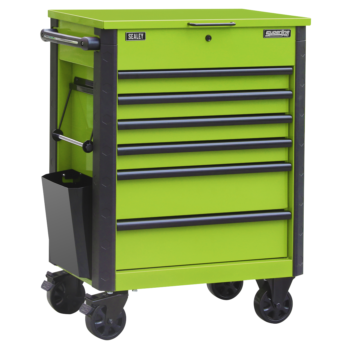 Sealey AP266HV Superline Pro Tool Trolley 6 Drawer - Green
