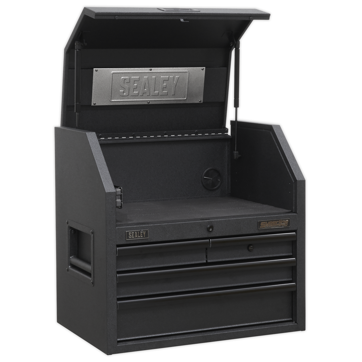 Sealey AP2704BE Topchest 4 Drawer 660mm with Soft Close Drawers & Power Strip