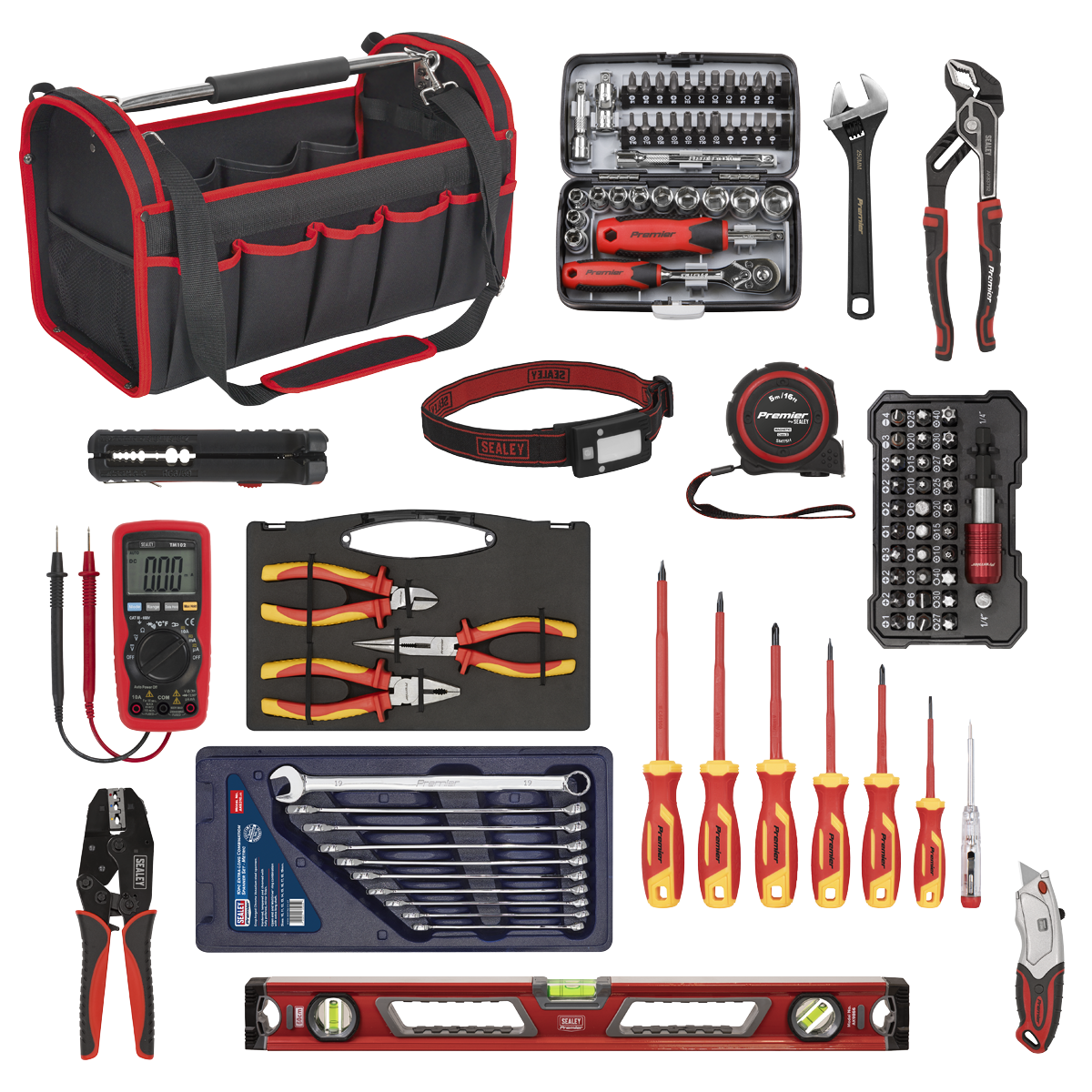 Sealey AP505KIT Premier Electrician's Tool Kit 100pc
