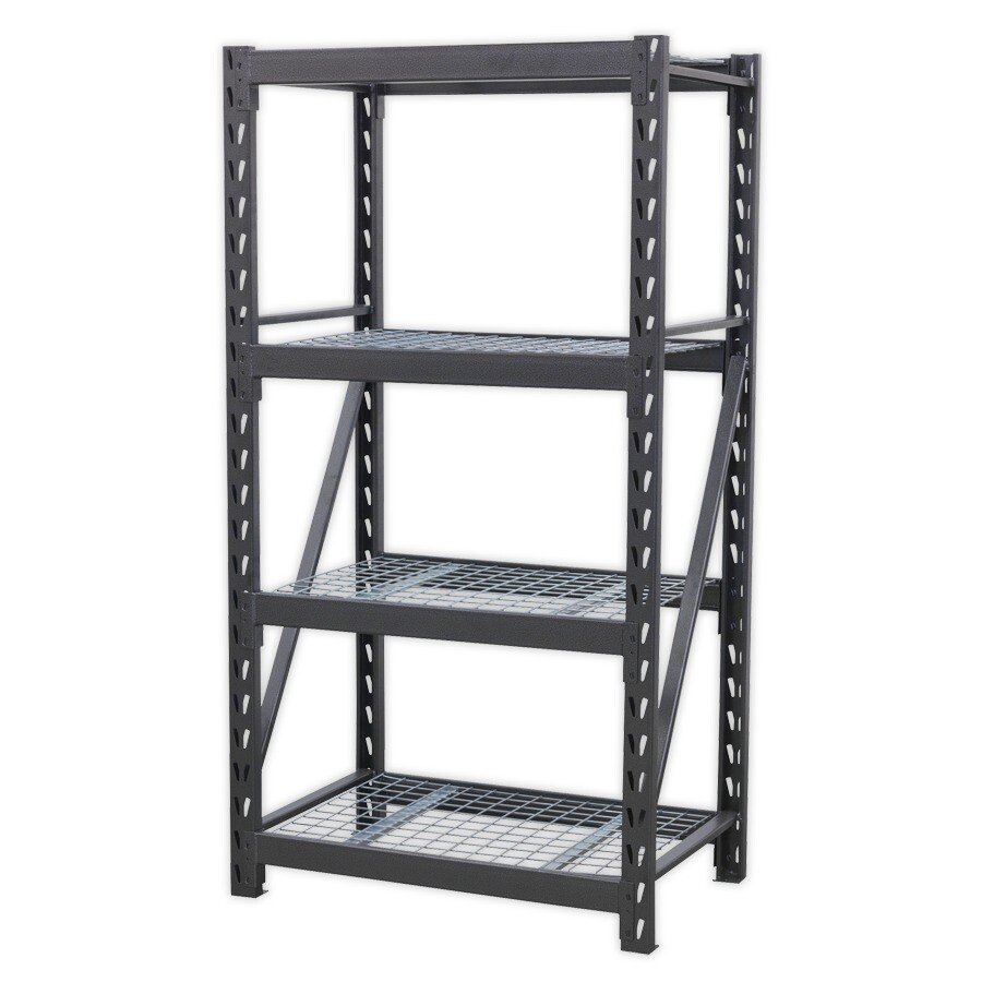 Sealey AP6372 Heavy-Duty Racking Unit with 4 Mesh Shelves 640kg Capacity Per Level 978mm