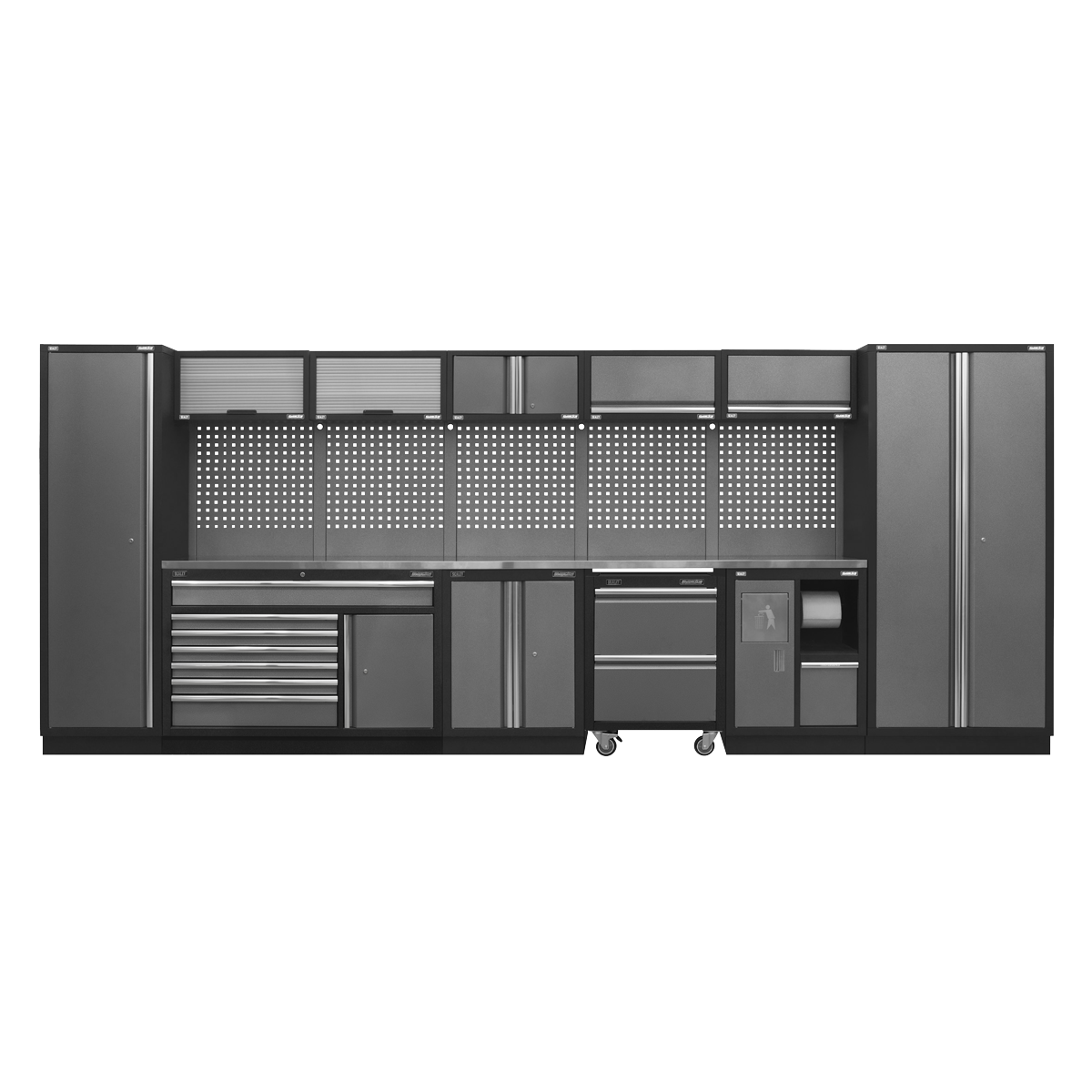 Sealey APMSSTACK15SS Modular Storage System Combo - Stainless Steel Worktop