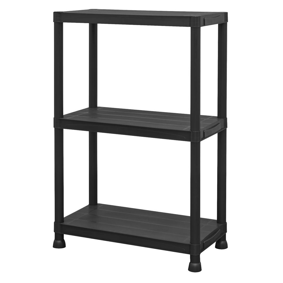 Sealey APPR3 Plastic Racking Unit with 3 Shelves 25kg Capacity Per Level