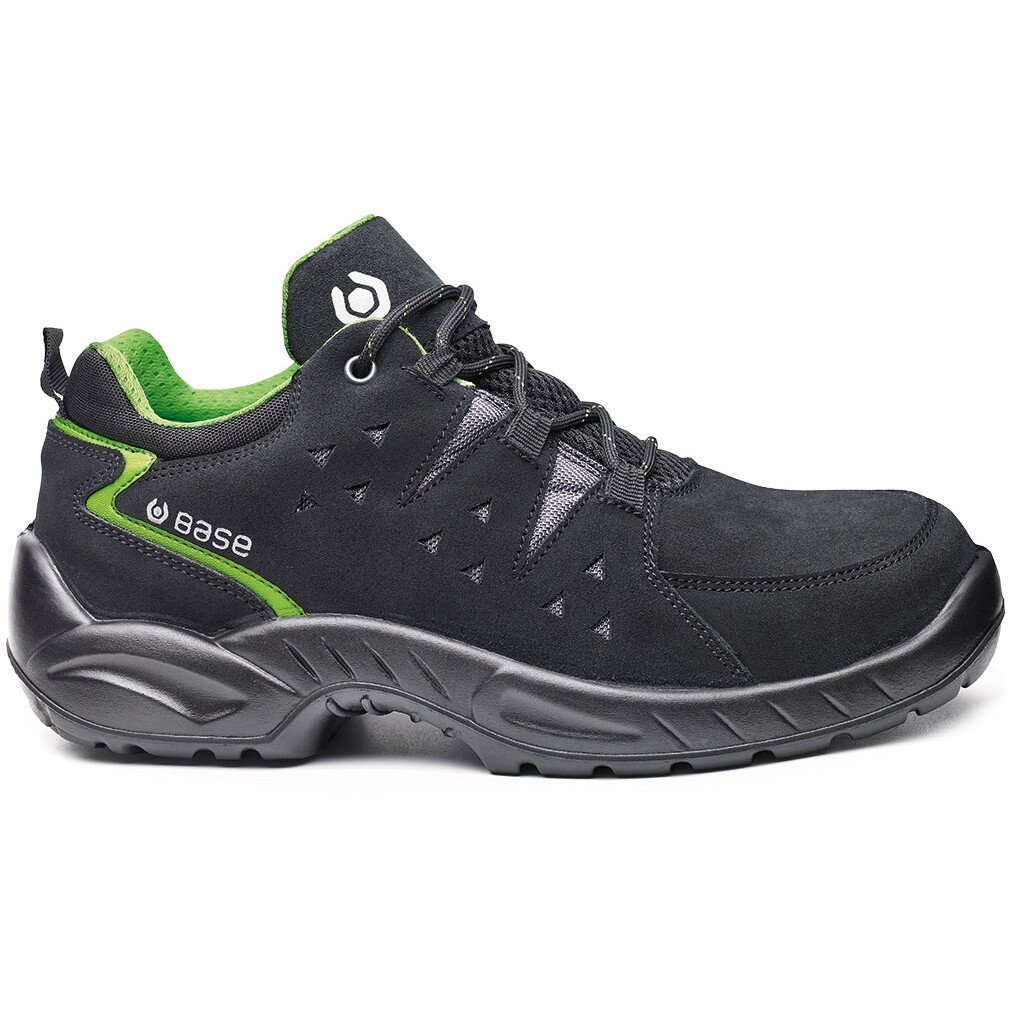 Portwest Base B0175 Harlem Smart Safety Trainer - Black/Green