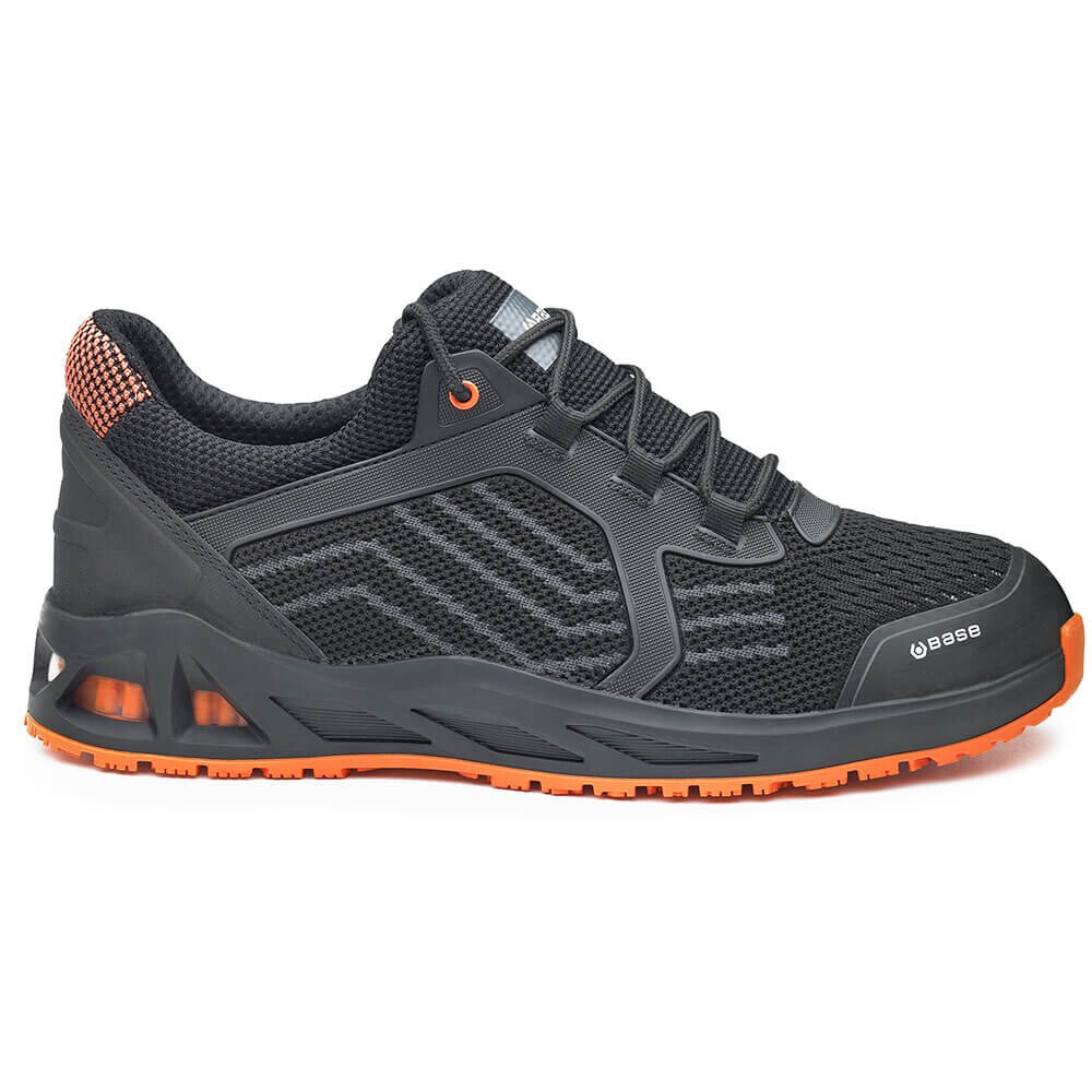 Portwest Base B1009 Kaptiv RXT K-Twist Safety Shoe - Black/Orange