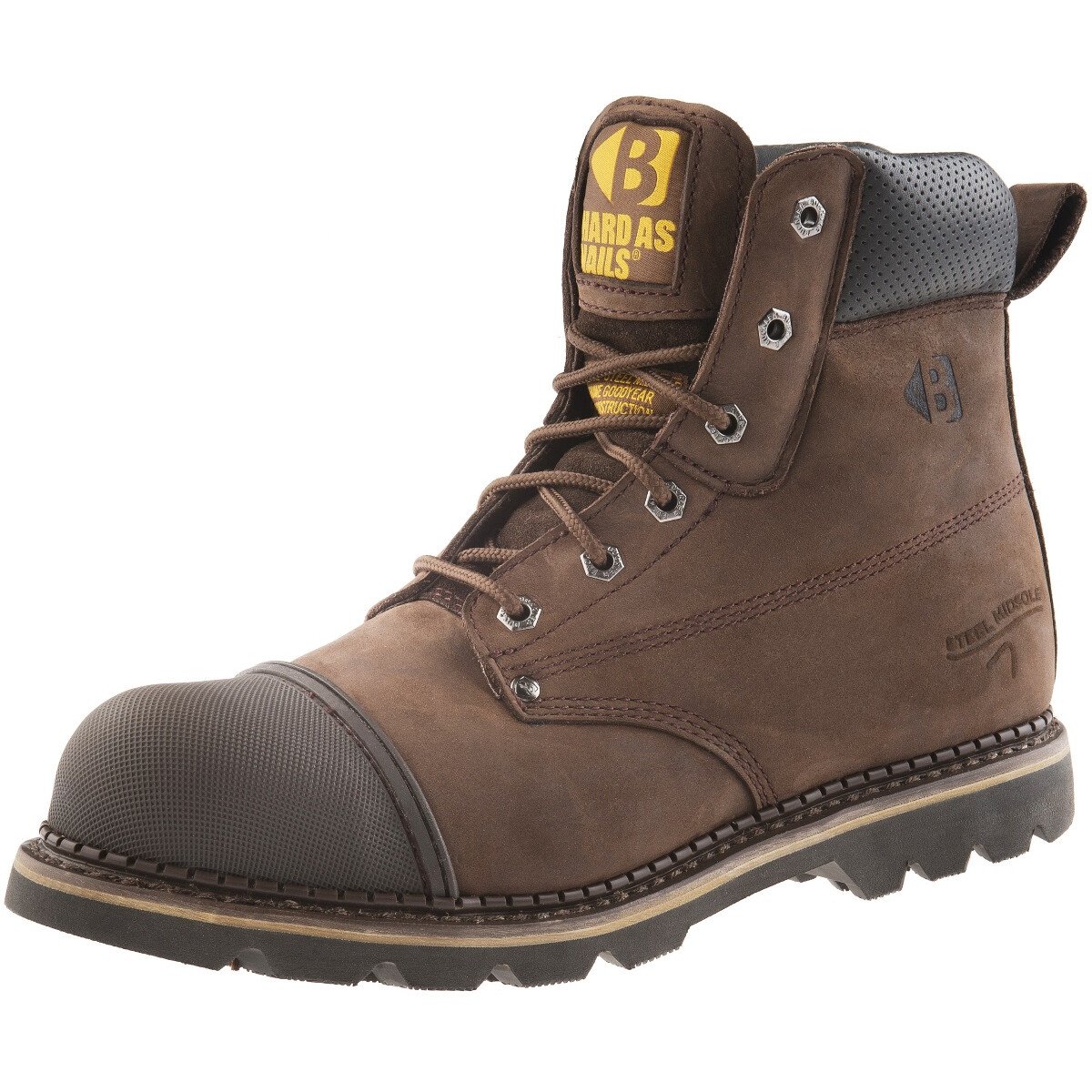 Buckbootz B301SM Brown Leather Safety Boot SB P HRO SRC from Lawson HIS