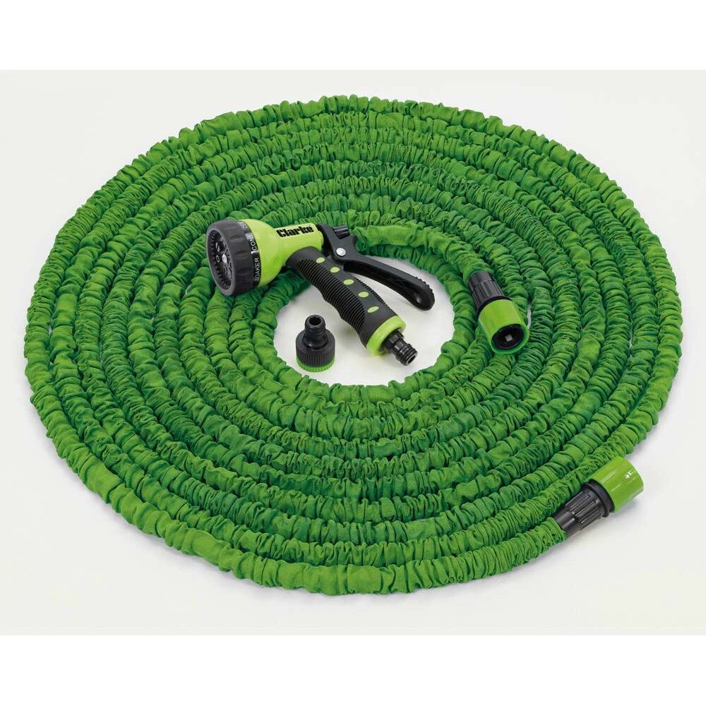 Clarke 7956012 MH15 Magic Garden Hose Set with Spray Gun 15m