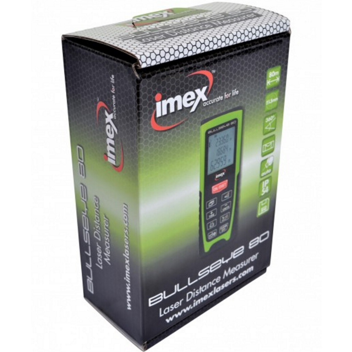 Imex 008IOBE80 Bullseye BE80 Laser Distance Measurer 80m from Lawson HIS