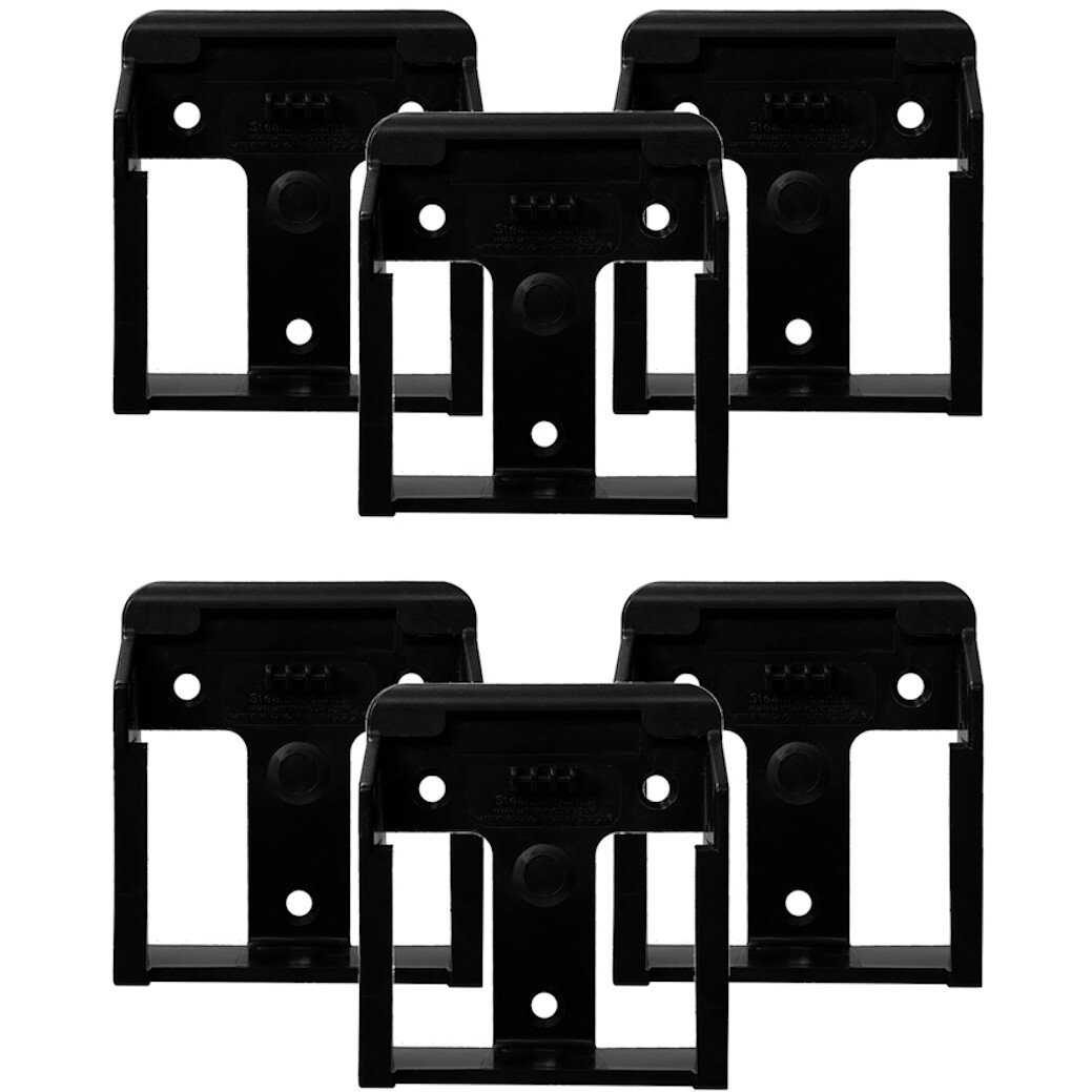 StealthMounts BM-BO18-6 Black Battery Mounts for Bosch 18V (6 Pack)