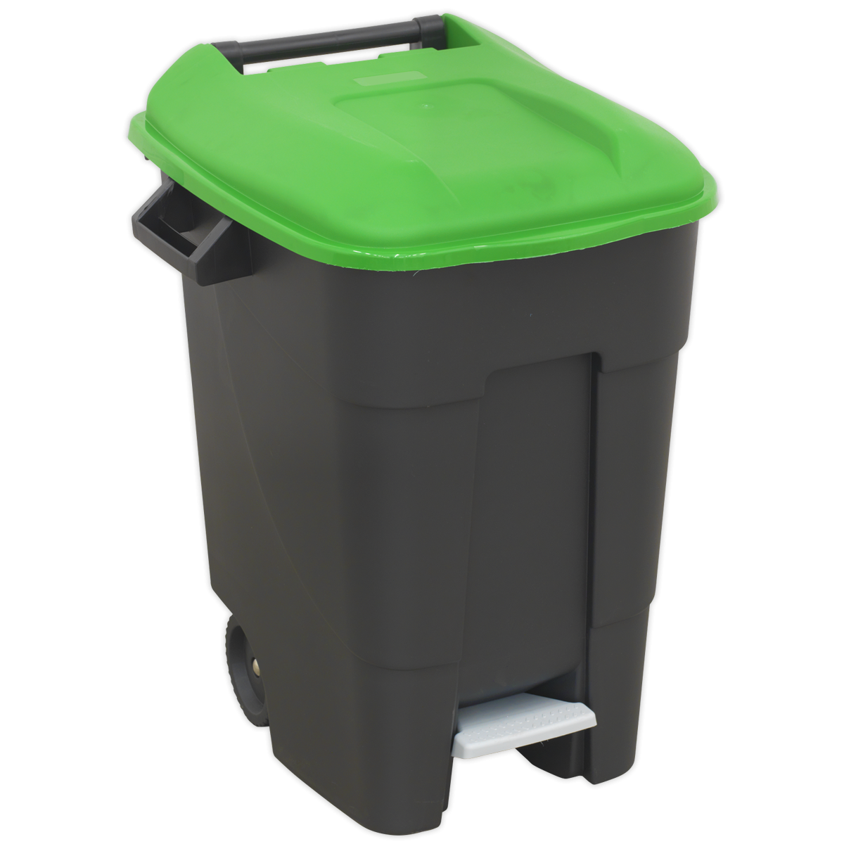 Sealey BM100PG Refuse/Wheelie Bin with Foot Pedal 100L - Green