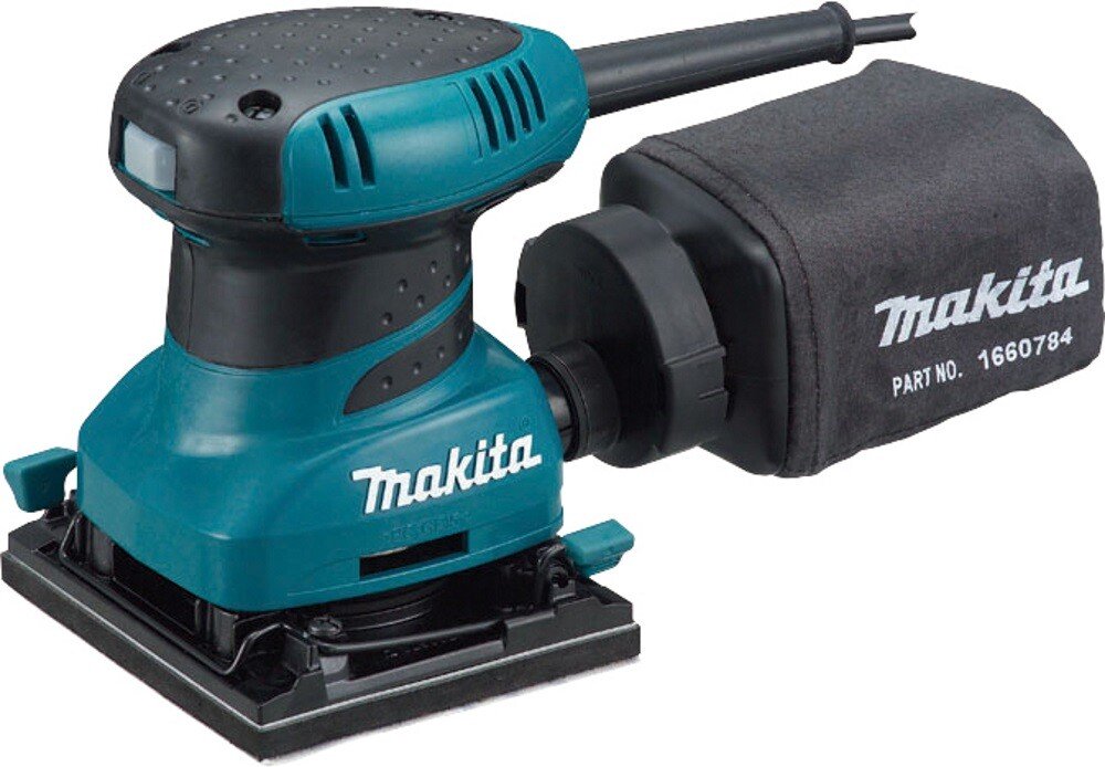 Makita Ex Display BO4555 110V Palm Sander Hook & Loop Plus Clamp 