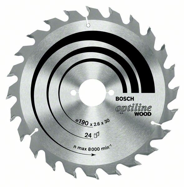 Bosch 2608641175 Optiline Wood Blade 48 tooth 165 x 2.6 x 30mm