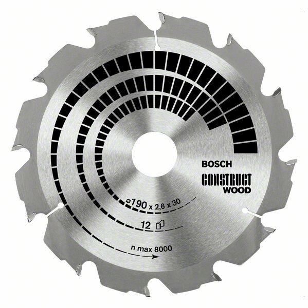 Bosch 2608641200 184x16mm 12T Circular saw blade (Wood with Nails)
