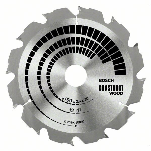 Bosch PRO 2608640632 Construct wood for hand-held circular saws. 180 x 2.6 x 30/20mm