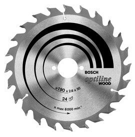 Bosch PRO 2608640621 Optiline Wood for hand-held circular saws. 210 x 2.8 x 30mm