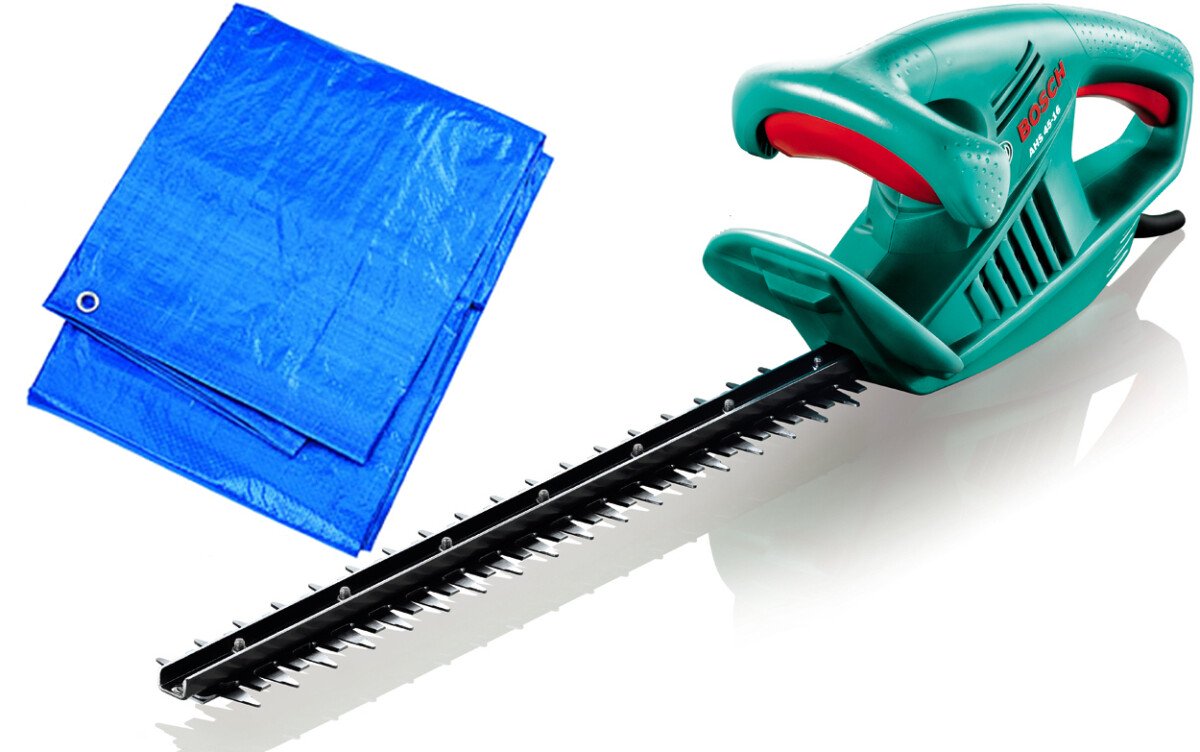 Bosch AHS 45-16 Electric Hedge Trimmer 450mm Blade Length 420W With Free Clipping Sheet