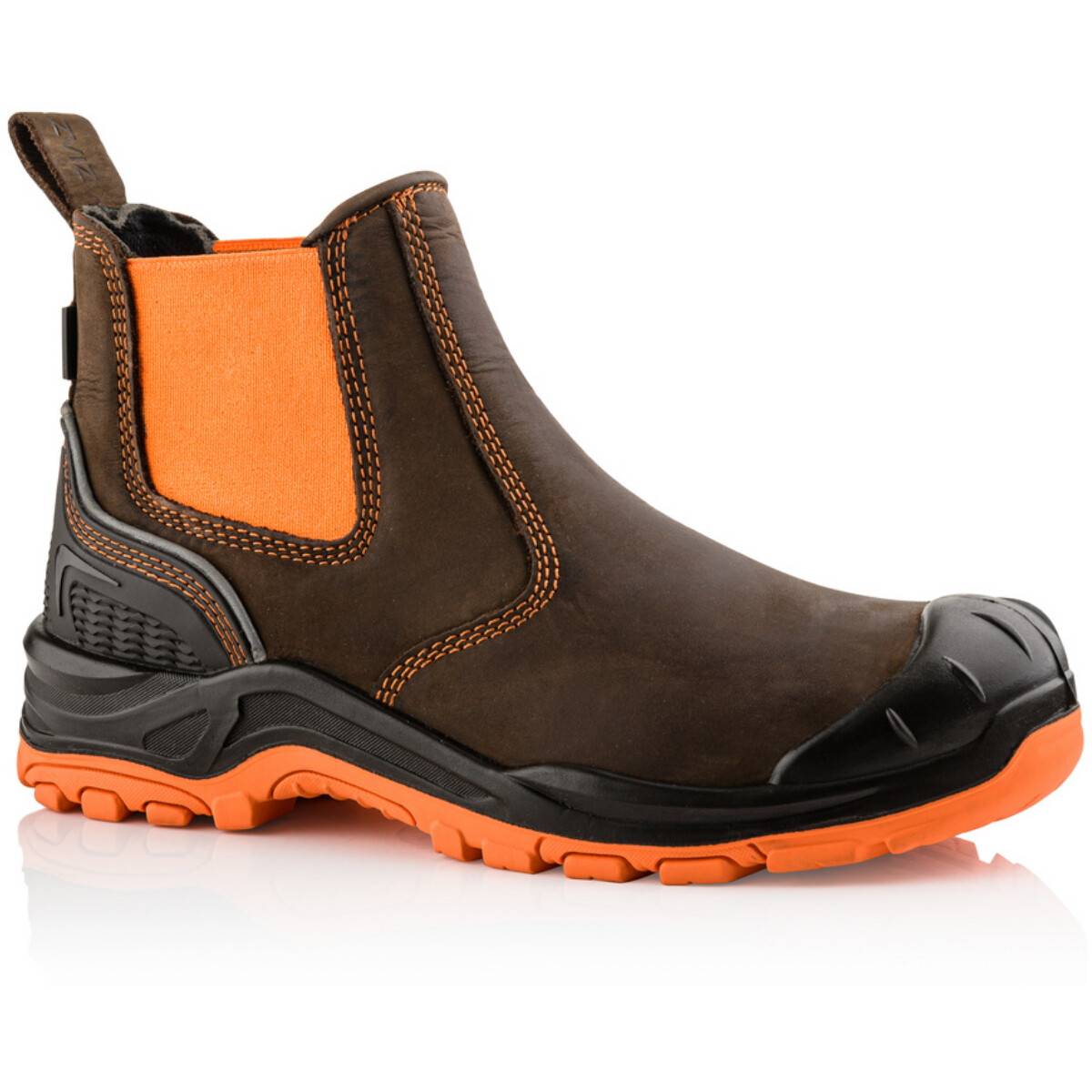 Buckbootz BVIZ3 Buckz Viz Leather Hi Viz Cordura S3 Non Metallic Dealer Safety Boot
