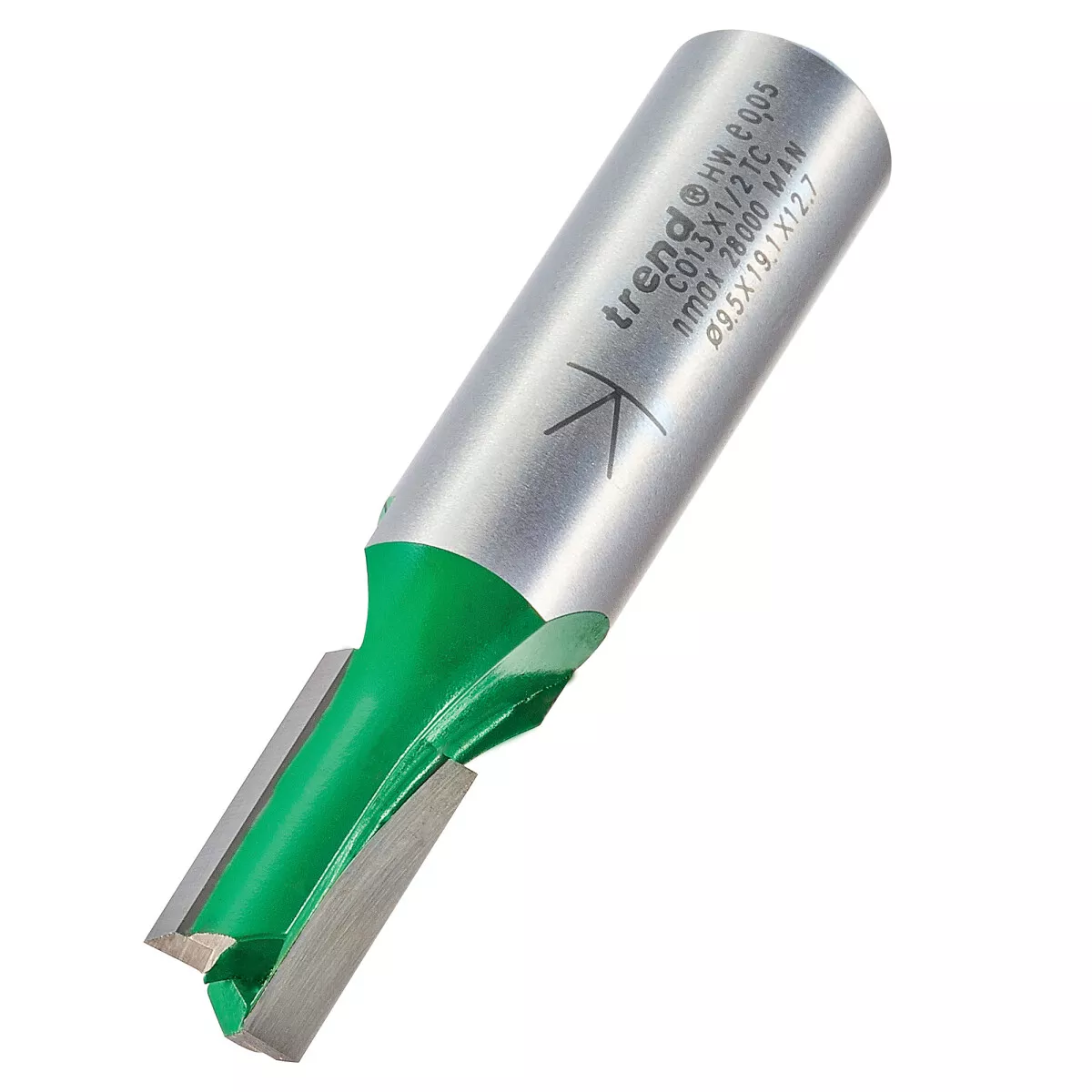 Trend C013X1/2TC Two Flute Cutter 9.5mm diameter