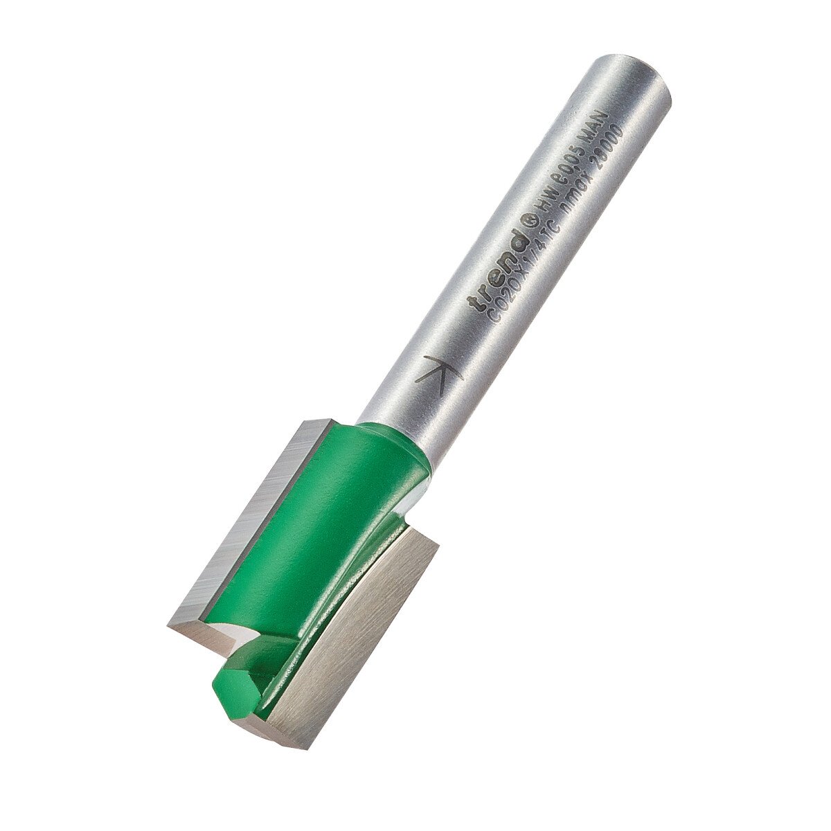 Trend C020X1/4TC Two Flute Cutter 12.7mm diameter