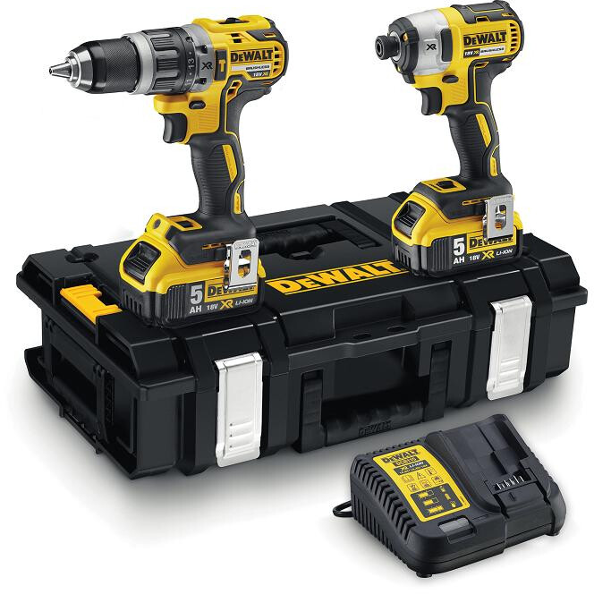 Dewalt dcd796 18v xr cordless brushless top combi drill 2 x 4.0 ah