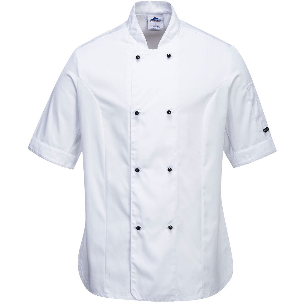 Portwest C737 Rachel Ladies Short Sleeve Chefs Jacket - Available in ...