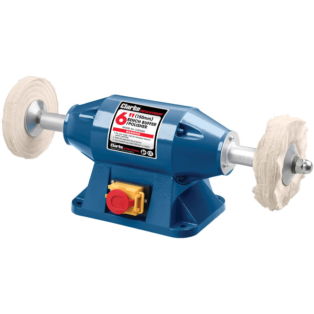 Clarke 6500492 CHDB500 6''  150mm Heavy Duty Bench Buffer / Polisher 230V