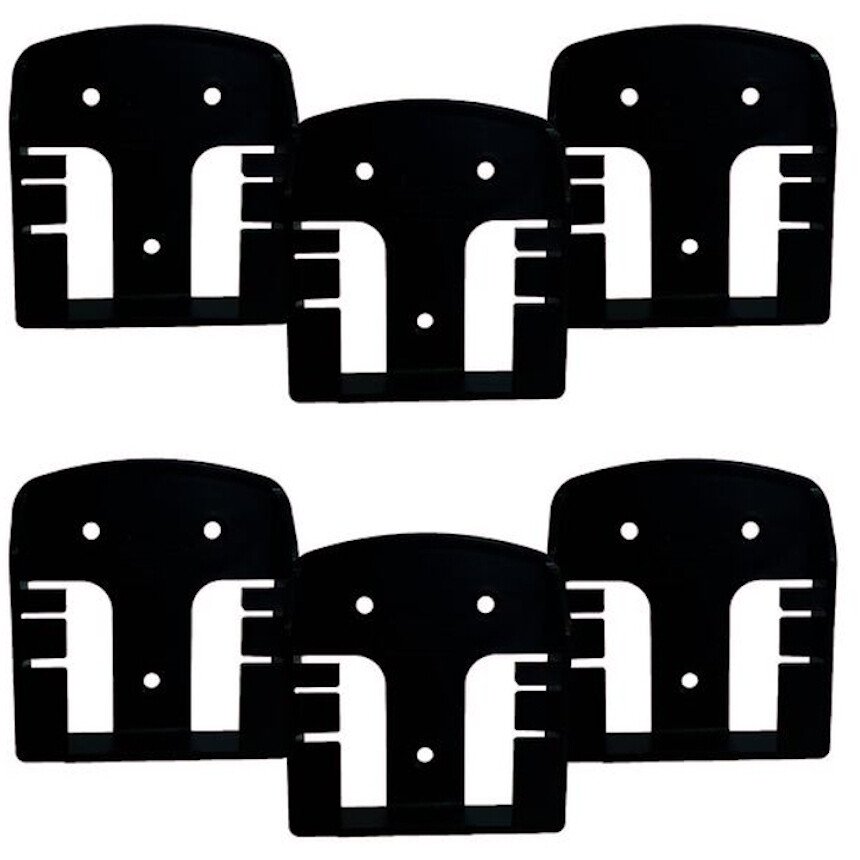 StealthMounts BM-CAS18-BLK-6 Black Battery Mounts for Cordless Alliance Systems (6 Pack)