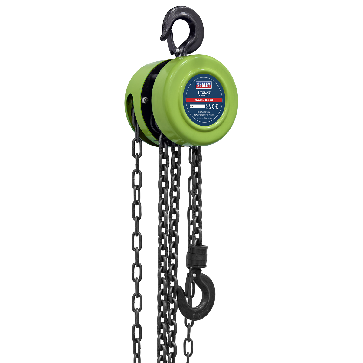 Sealey CB1000E 2.5m Chain Block 1 Tonne