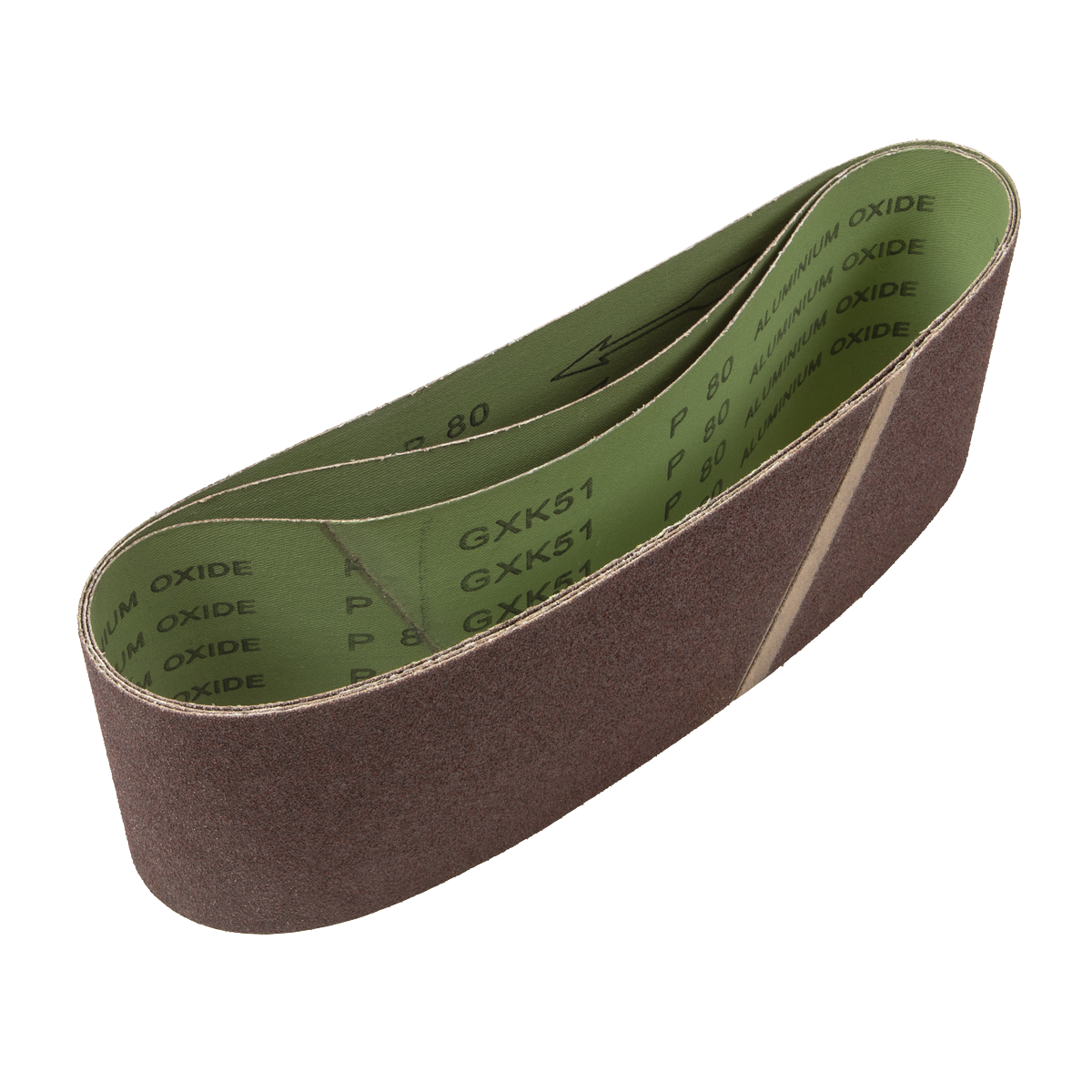 Sealey CB16180/3 Sanding Belt 100 x 610mm 80Grit - Pack of 3