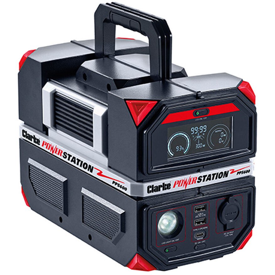 Clarke 8877140 PPS600 600W Peak Portable Power Station