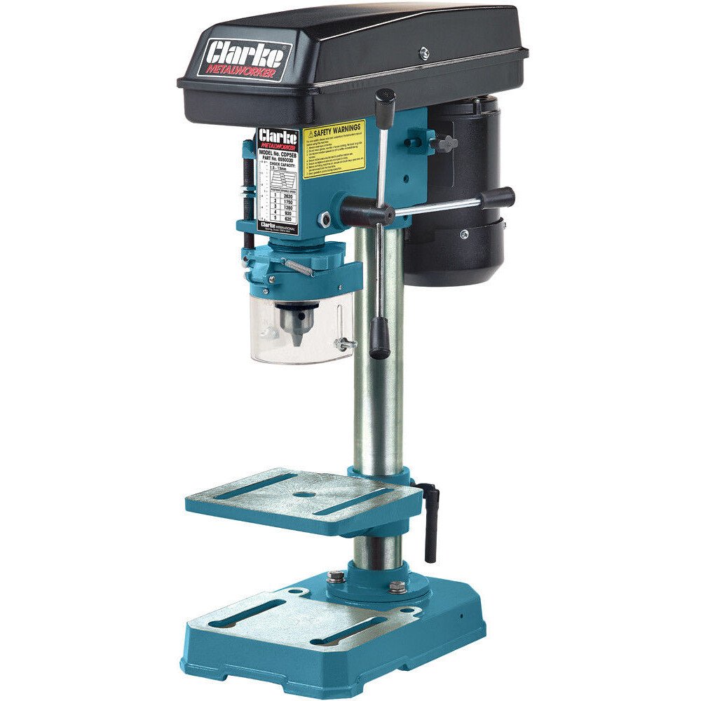 Clarke 6550030 CDP5EB 5 Speed Bench Mounted Pillar Drill Blue