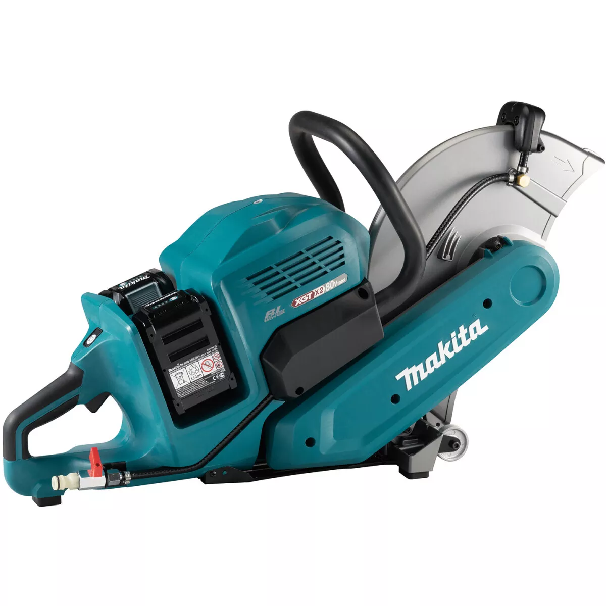 Makita CE001GT201 Twin 40v (80v) XGT Power Disc Cutter with 2x 5.0Ah Batteries and Charger