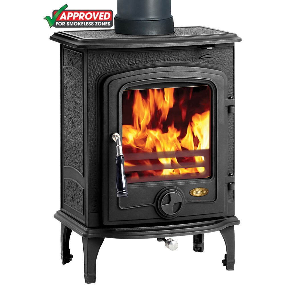 Clarke 6909950 Chesterford Eco-Design Ready Multi-Fuel Cast Iron Stove