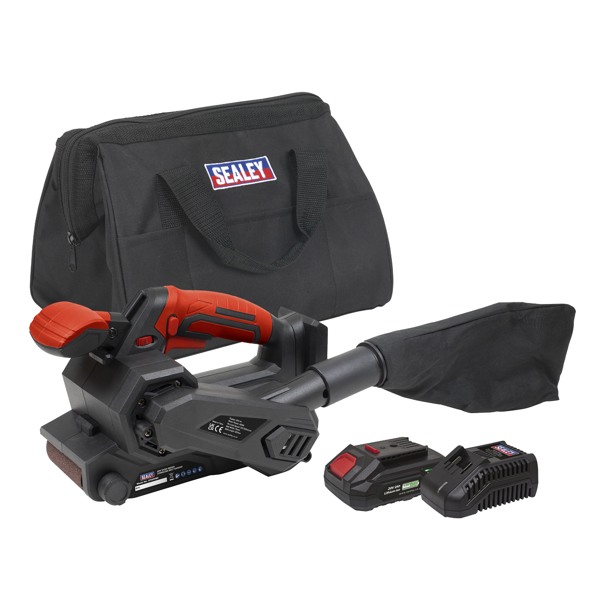 Sealey CP20VBSKIT1 20V 2Ah SV20 Series Cordless Belt Sander Kit