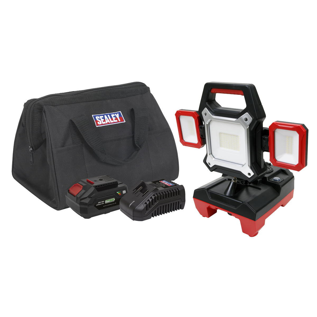 Sealey CP20VWLKIT1 Cordless/Corded 20V 4Ah SV20 Series Worklight Kit 45W SMD LED