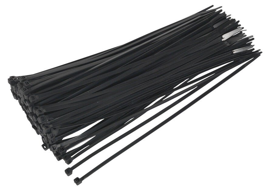 Sealey CT30048P100 Cable Ties 300 x 4.8mm Black Pack of 100
