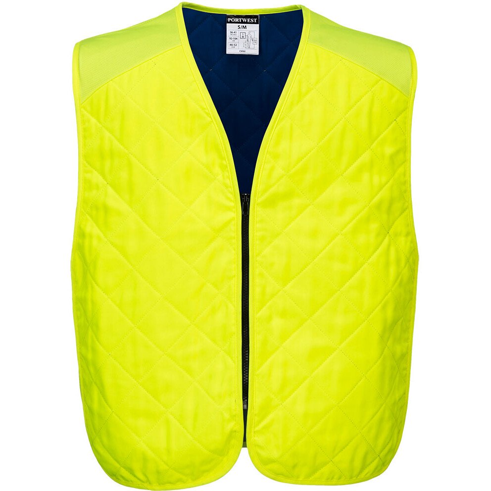 Portwest CV09 Hi-Vis Cooling Evaporative Vest High Visibility - Yellow