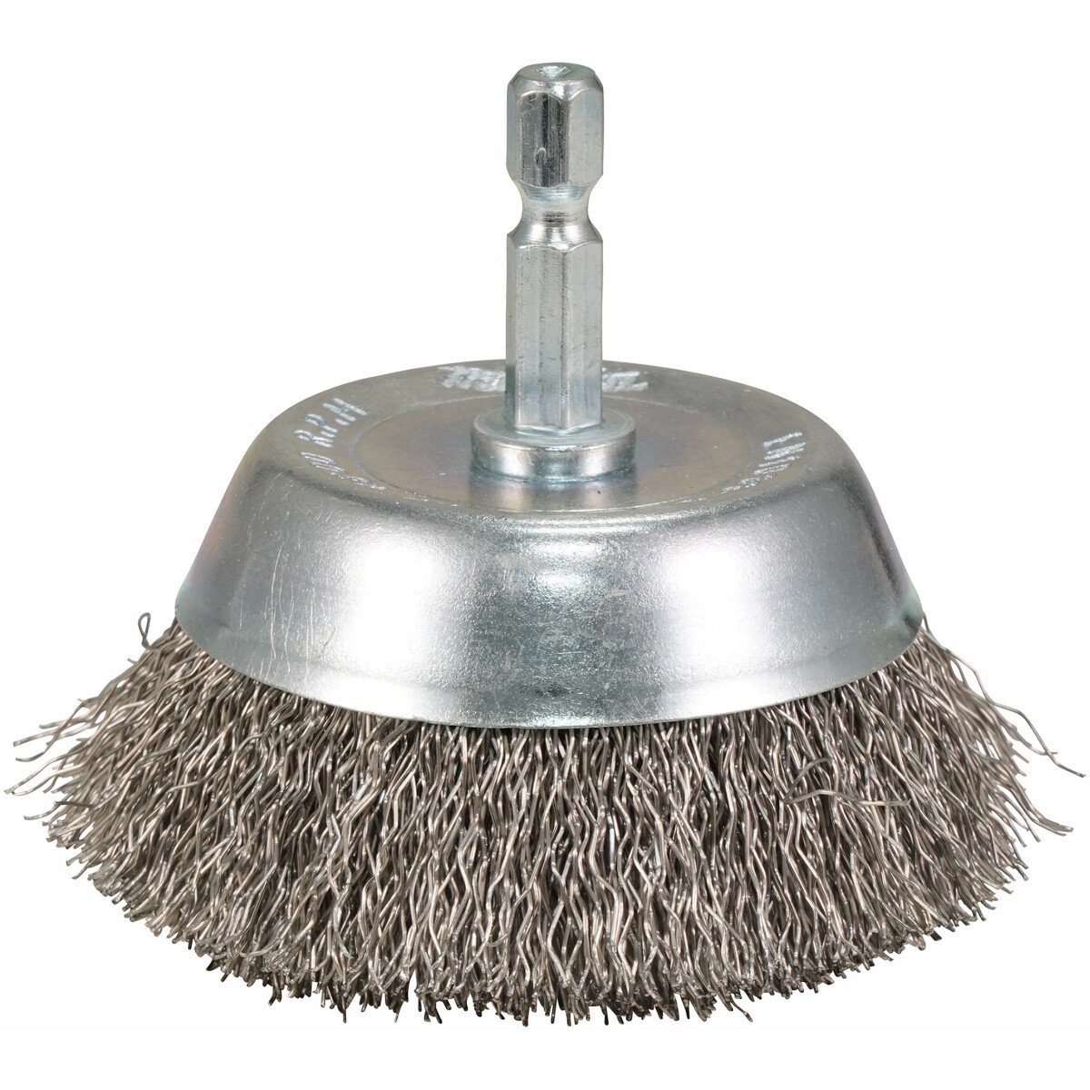 Makita D-76576 65mm Stainless Steel Crimped Wire Cup Brush with 1/4" Hex Shank