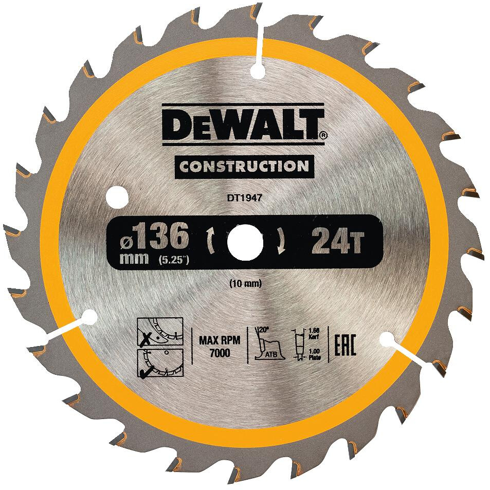 Dewalt dw935 circular saw top