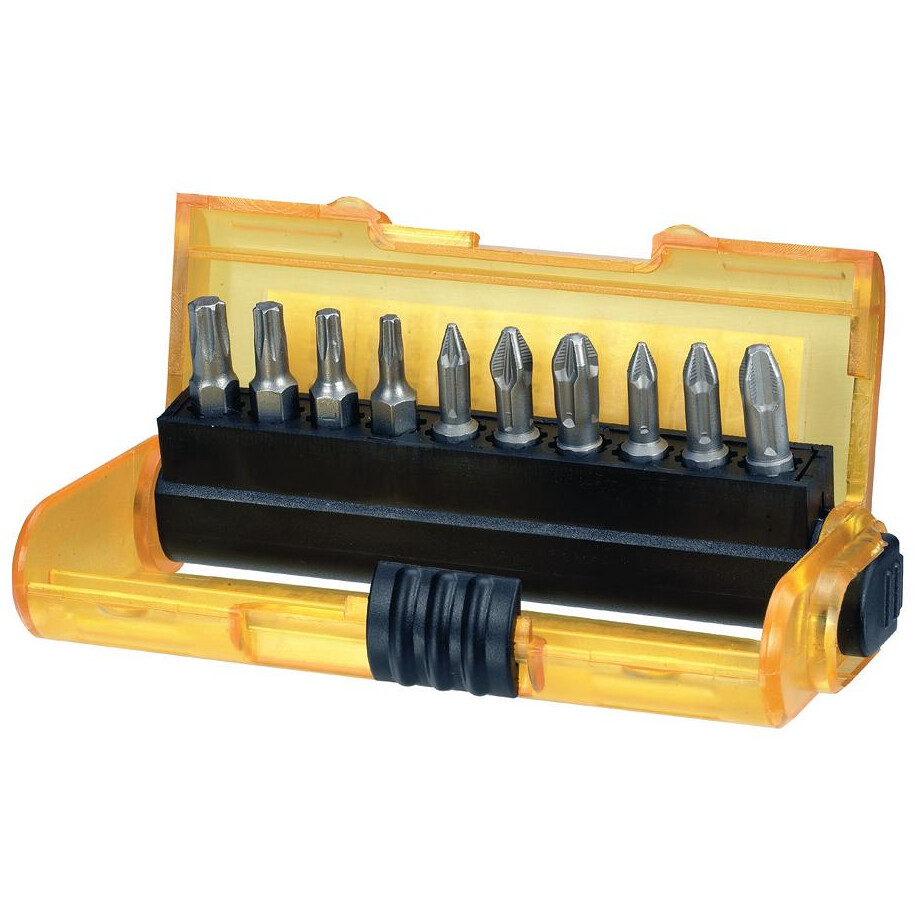 DeWalt DT7916-QZ Bit-Set 11-teilig – Torsion Bits PZ/PH/TORX Mit Magnetbithalter