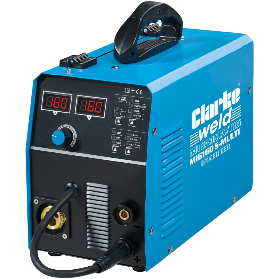 Clarke 6015616 MIG160 S-MULTI 160A MIG/MMA/TIG Synergic Inverter Welder