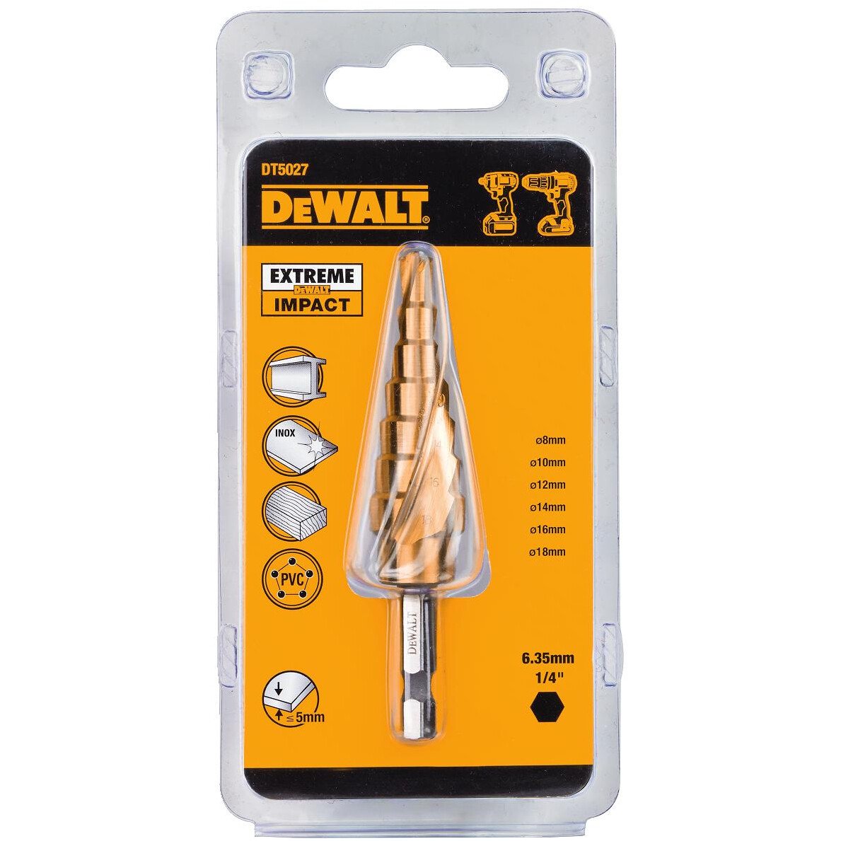 DeWalt DT5027QZ Impact Rated Step Bit 618mm from Lawson HIS