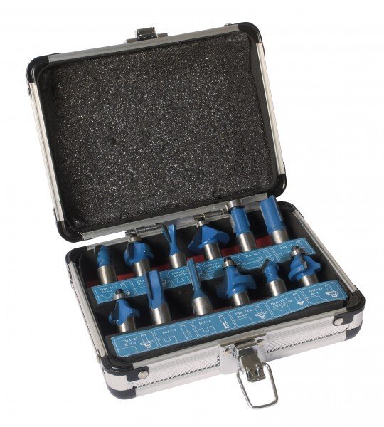 Dart DASET1/2 12 Piece 1/2" Shank Router Bit Set