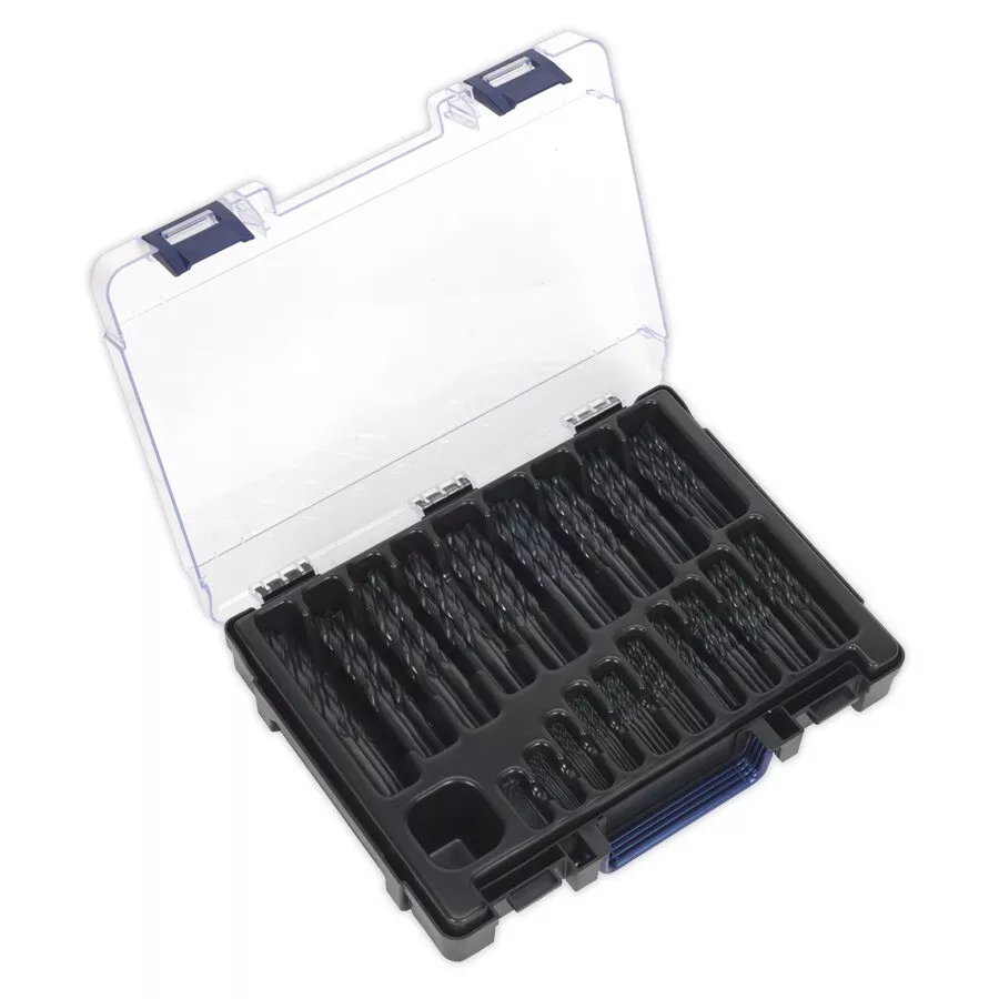 Sealey DBS170RF HSS Roll Forged Drill Bit Assortment 170pc 1-10mm